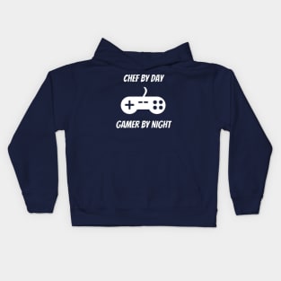 Chef By Day Gamer By Night Kids Hoodie